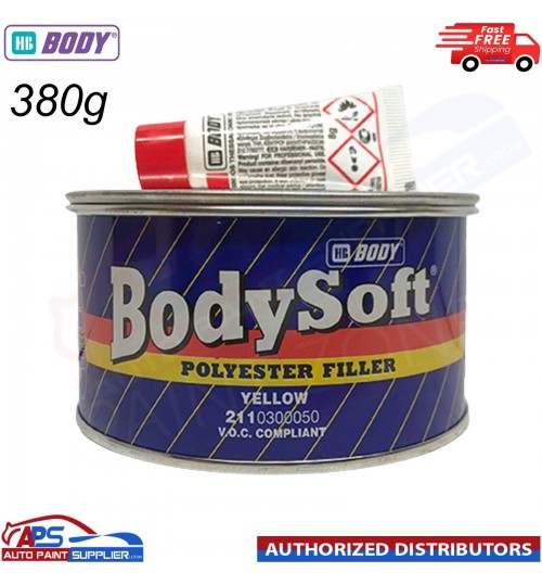 HB Body 211 Bodysoft Polyester 2K Car Body Filler 380g - FAST DELIVERY